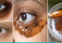 ყავის ნიღაბი თვალის ირგვლივ შავი წრეების გასაქრობად