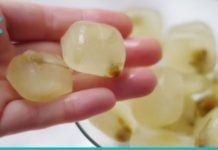 ხილისა და გვირილის ყინულები კანის დაბერების წინააღმდეგ