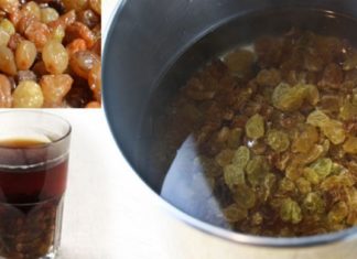 მან წყალი და ქიშმიში ერთმანეთს შეურია. ნაზავი, რომელიც ძალიან ბევრ ადამიანს ჭირდება