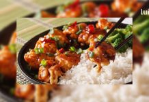 ქათამი ყვავილოვანი კომბოსტოთი და ბულგარული წიწაკით ცხარე სოუსში , სასწაული გემო აქვს.