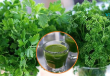 დალიეთ ოხრახუშის წვენი ორგანიზმში ჭარბი მარილების დასაშლელად