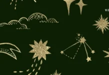 ფრთხილად, ტყუპებო! აი, რა არ უნდა გააკეთოთ აპრილის თვეში Gold starry night illustrations on dark background.